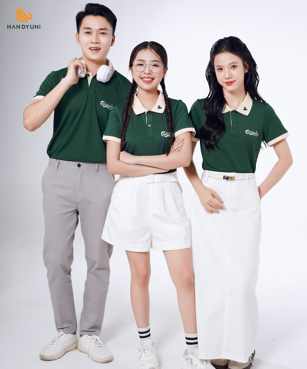 Áo Polo Đồng Phục Công Ty Carlsberg Cổ Thêu | Bền Màu, Giá Tốt