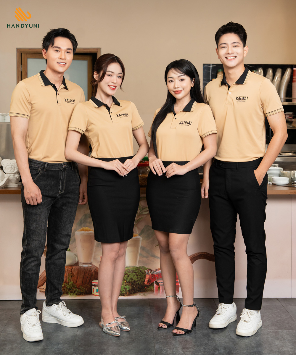 May Đồng Phục Quán Cafe Katinat Đẹp, Giá Rẻ | Chỉ Đồng phục quán cafe Katinat