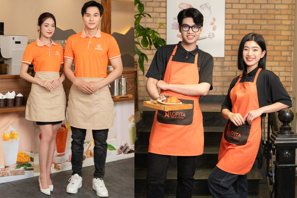 Tạp dề đồng phục quán ăn