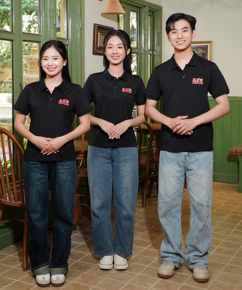 May Áo Đồng Phục Nhà Hàng, Quán Ăn Giá Tốt Chỉ T Áo đồng phục nhân viên nhà hàng Sườn Mười