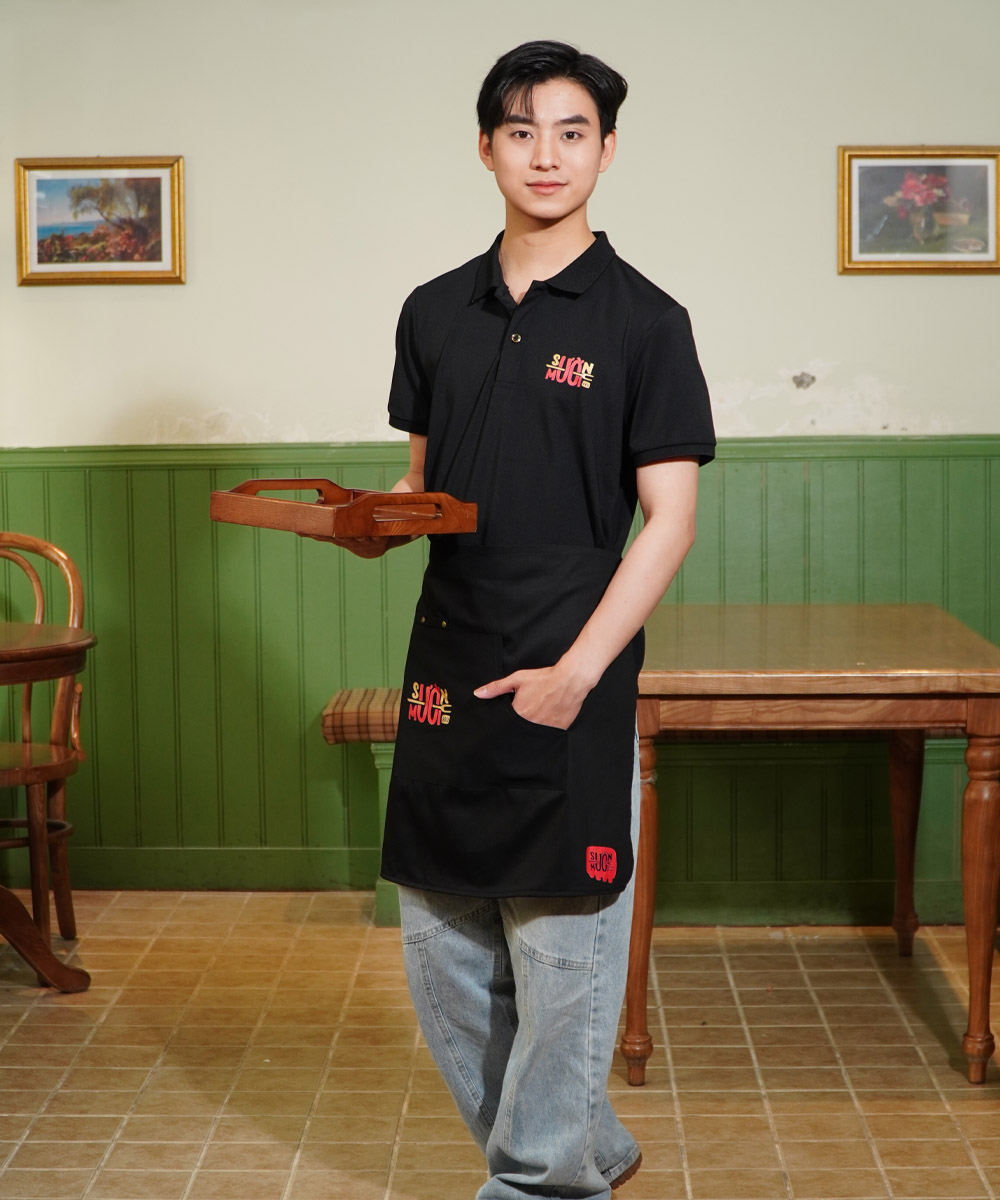 May Áo Đồng Phục Nhà Hàng, Quán Ăn Giá Tốt Chỉ T Tạp dề nhà hàng Sườn Mười