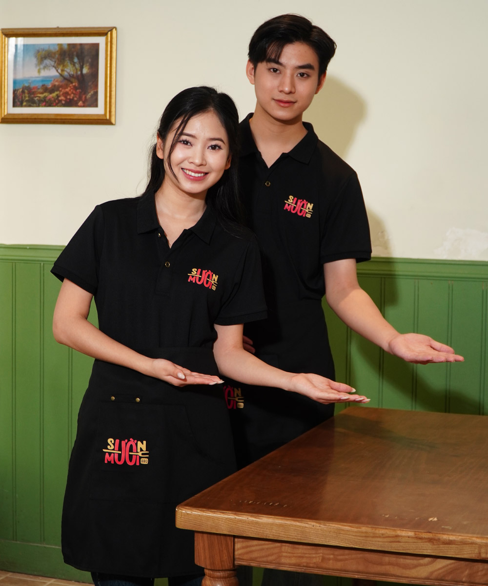 May Áo Đồng Phục Nhà Hàng, Quán Ăn Giá Tốt Chỉ T Combo đồng phục nhà hàng Sườn Mười giá tốt