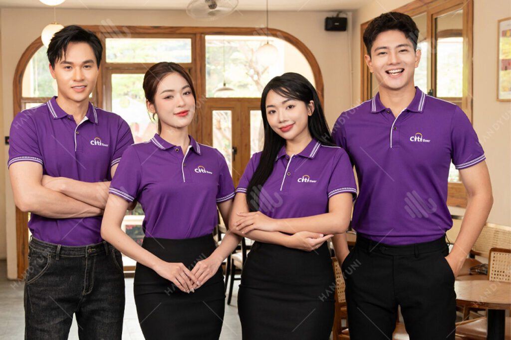 Form dáng áo polo hiện đại - chuẩn phong cách phục vụ Citi Beer