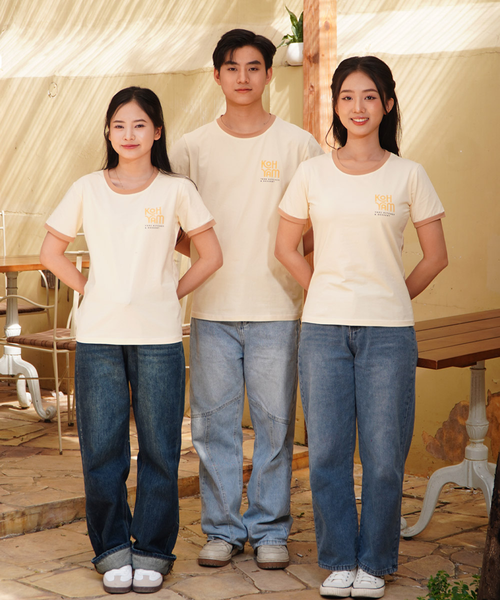 May Áo Đồng Phục Nhà Hàng, Quán Ăn Giá Tốt Chỉ T Áo thun đồng phục nhà hàng Thái Koh Yam