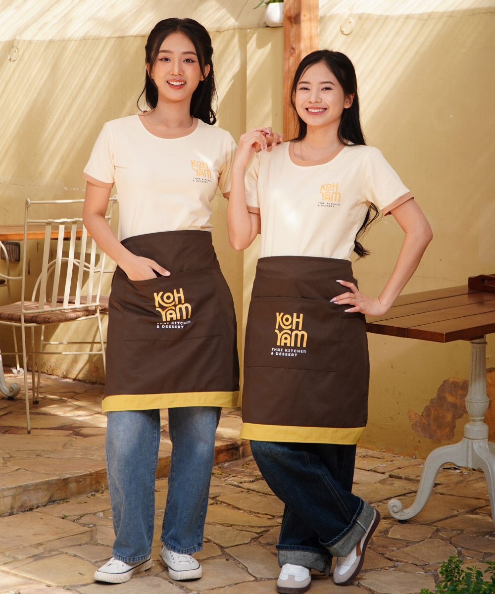 May Áo Đồng Phục Nhà Hàng, Quán Ăn Giá Tốt Chỉ T Đồng phục nhà hàng Thái Koh Yam