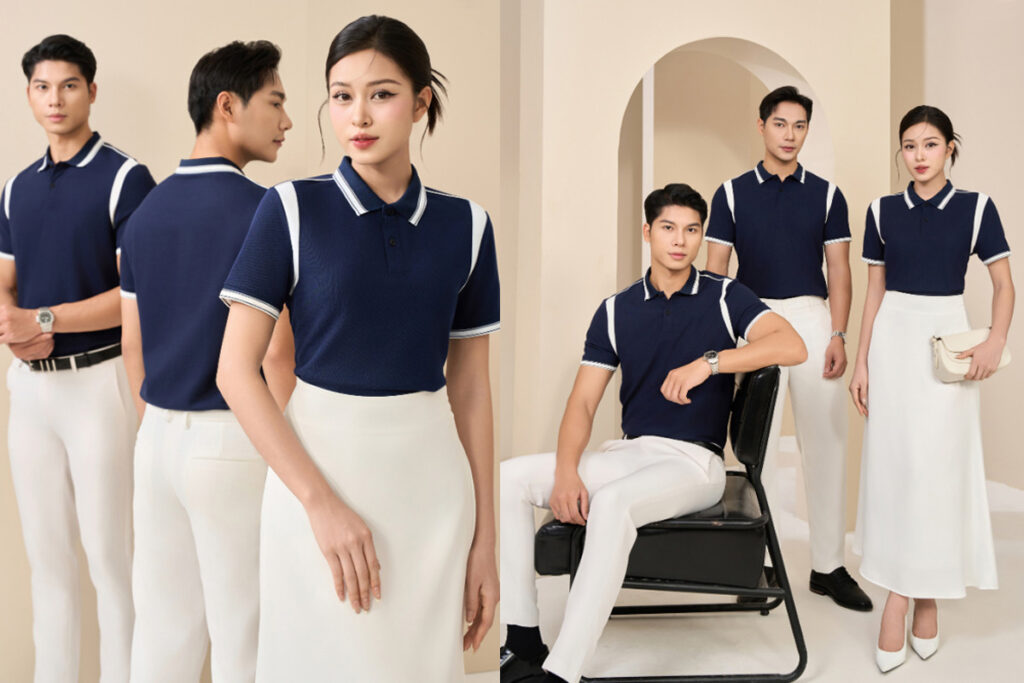 Đồng phục bất động sản cần có độ bền màu cao