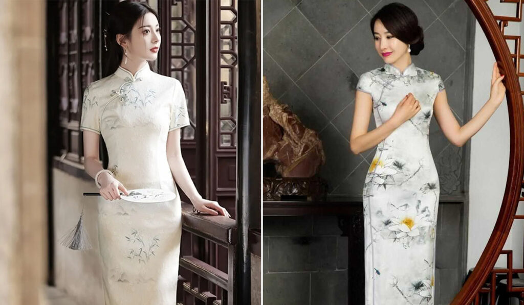 Mẫu đồng phục sườn xám nhà hàng Trung Quốc thiết kế chuẩn phong cách