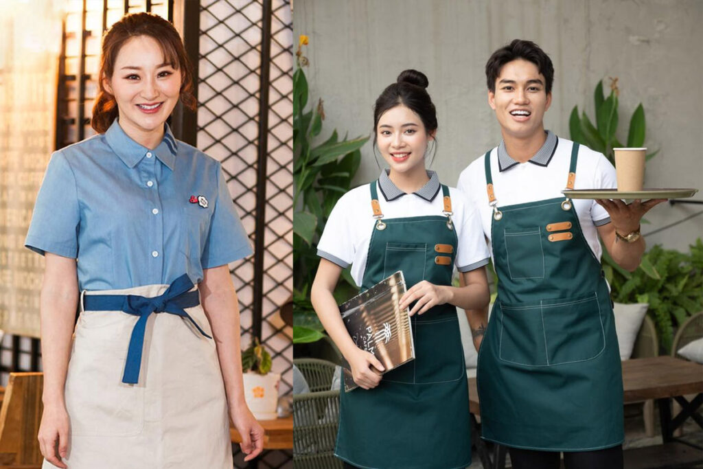 Đồng phục quán ăn phong cách Hàn