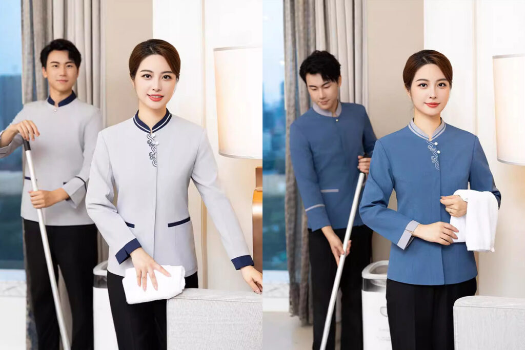 Bảng size áo đồng phục nhân viên giặt là khách sạn
