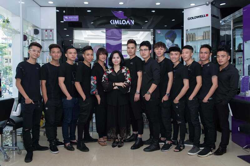 Đồng phục salon tóc áo thun cổ tròn