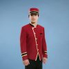 Đồng phục Bellman màu đỏ phối vàng