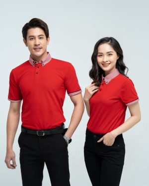 Áo đồng phục công ty màu đỏ