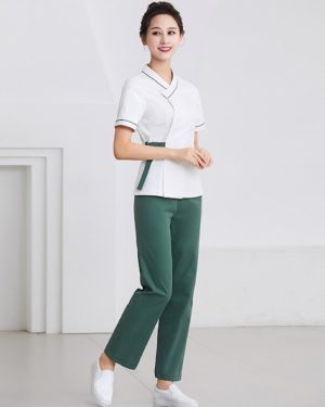 Mẫu đồng phục massage thiết kế đơn giản, thanh lịch