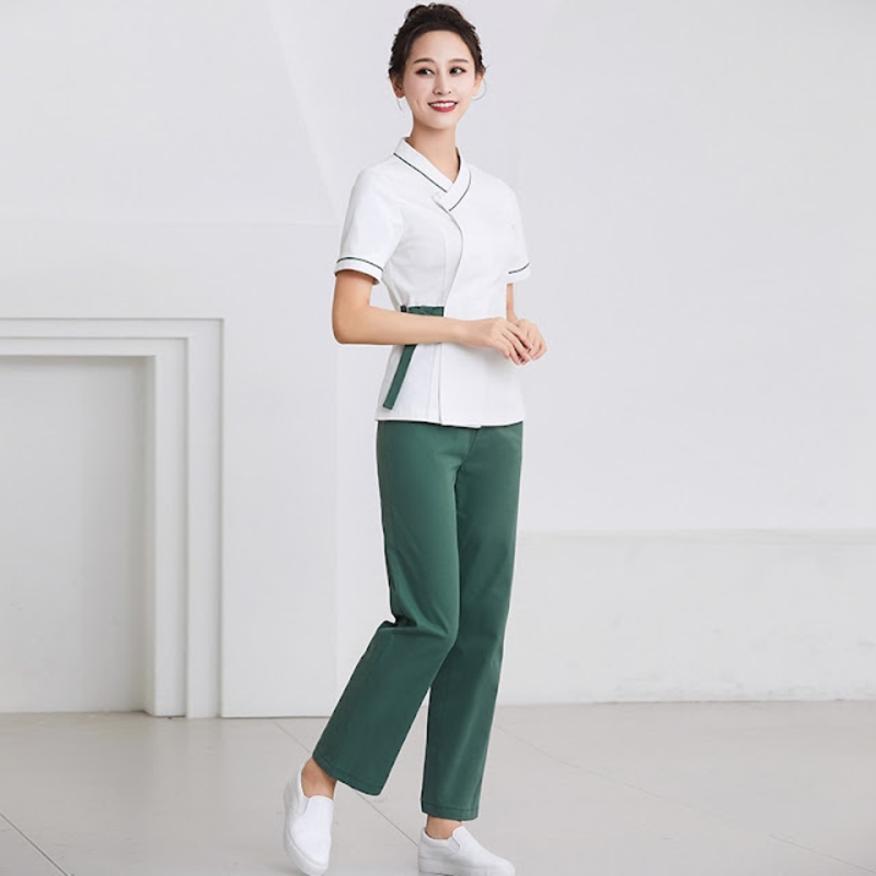 Mẫu đồng phục massage thiết kế đơn giản, thanh lịch