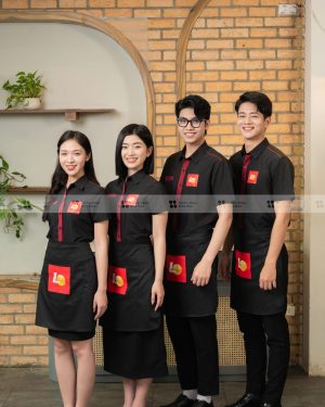 Áo thun nhà hàng Lotteria đồng phục