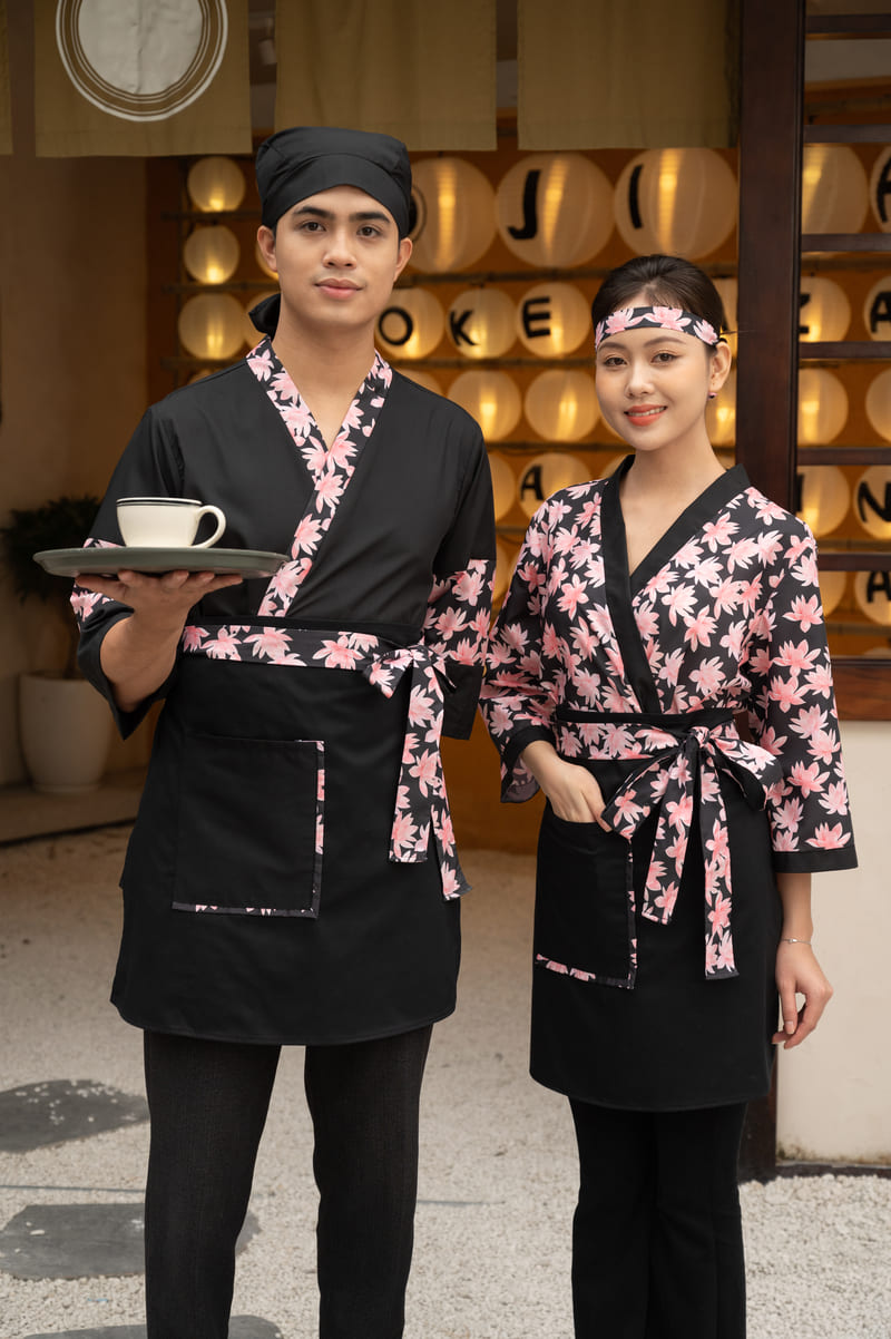đồng phục nhà hàng Nhật Bản mẫu 15