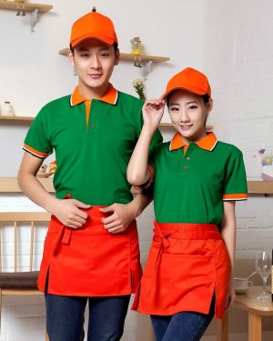Đồng phục quán trà sữa mẫu mới lạ
