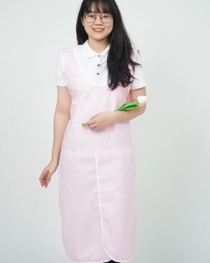 Đồng phục tạp dề cửa hàng hoa màu hồng