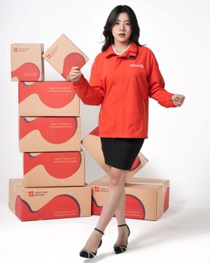 Đồng phục áo khoác gió chống nước thương hiệu Circle K