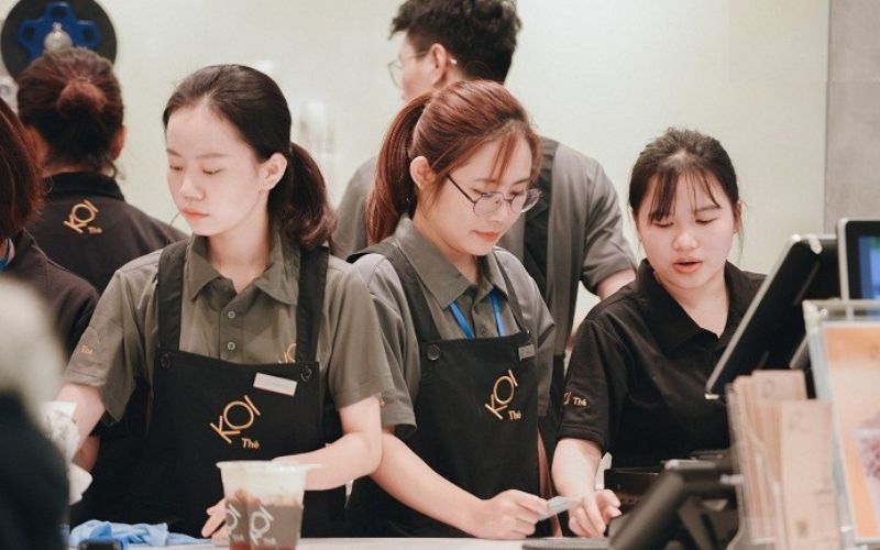 đồng phục trà sữa Koi