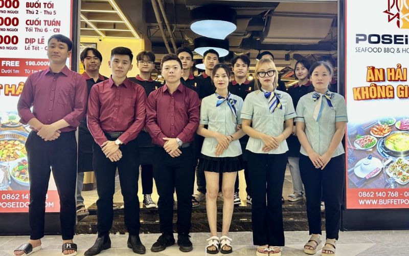 may đồng phục nhà hàng buffet
