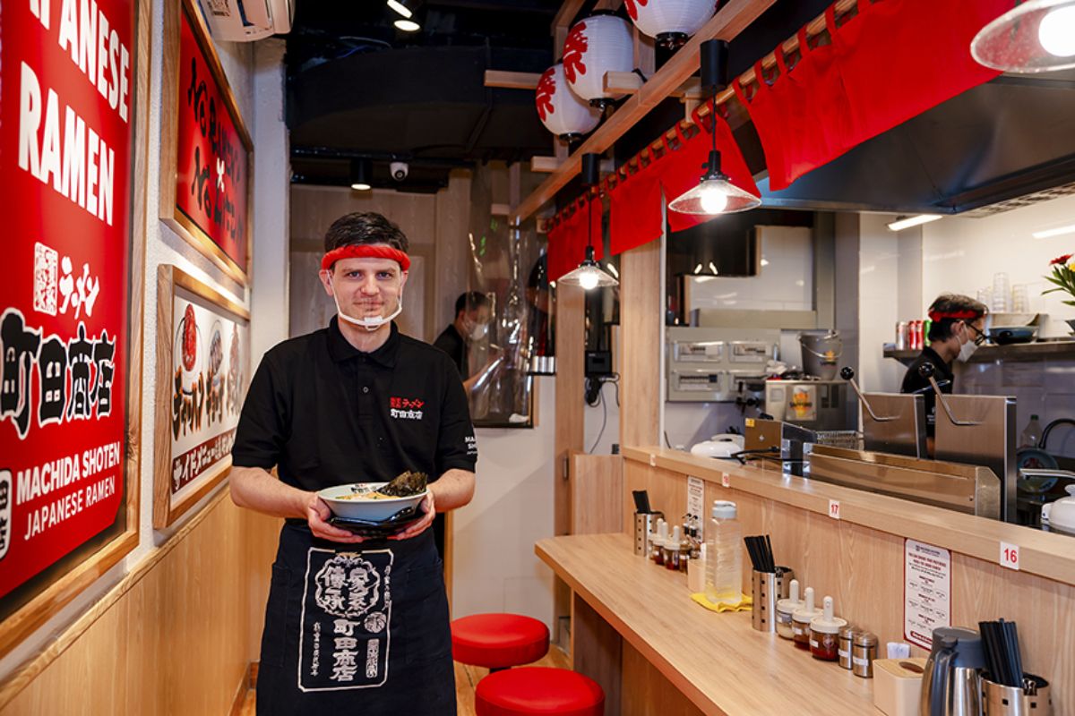 đồng phục nhà hàng ramen