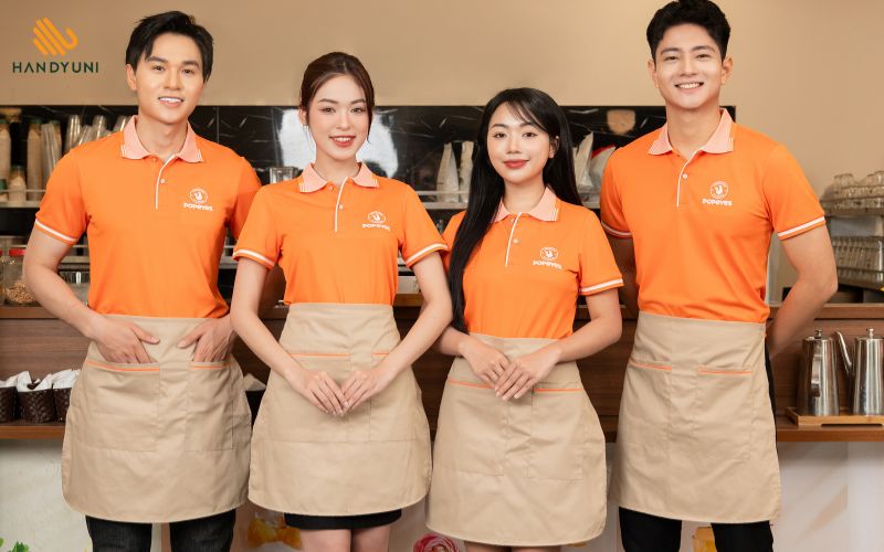 Đồng phục nhân viên phục vụ quán ăn tại Đà Nẵng