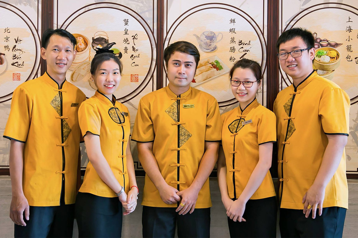 đồng phục quán dimsum