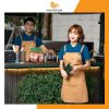 Tạp dề cà phê màu nâu