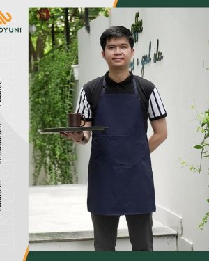 Tạp dề cà phê màu xanh tím than