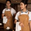 Tạp dề cà phê màu be