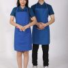 Tạp dề cà phê màu xanh dương