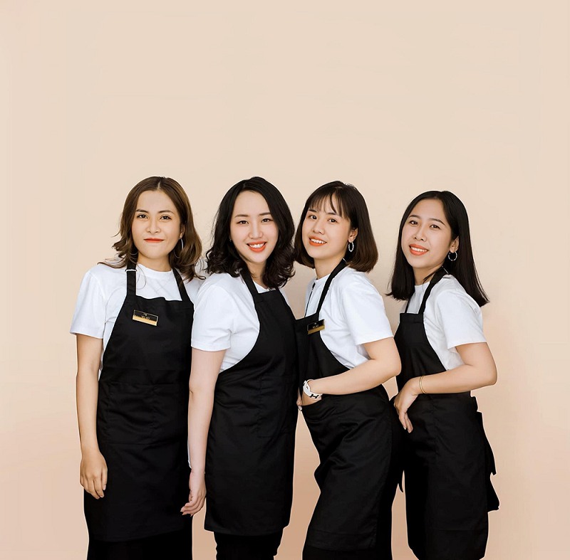 tạp dề phun xăm