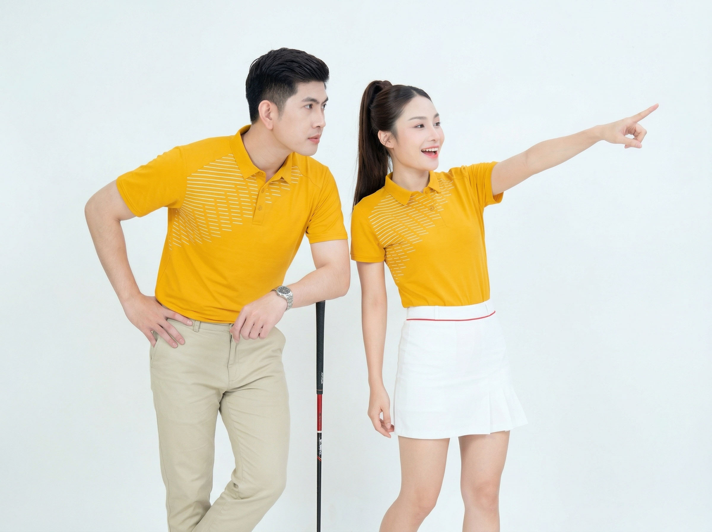 Mẫu áo polo golf form slim fit