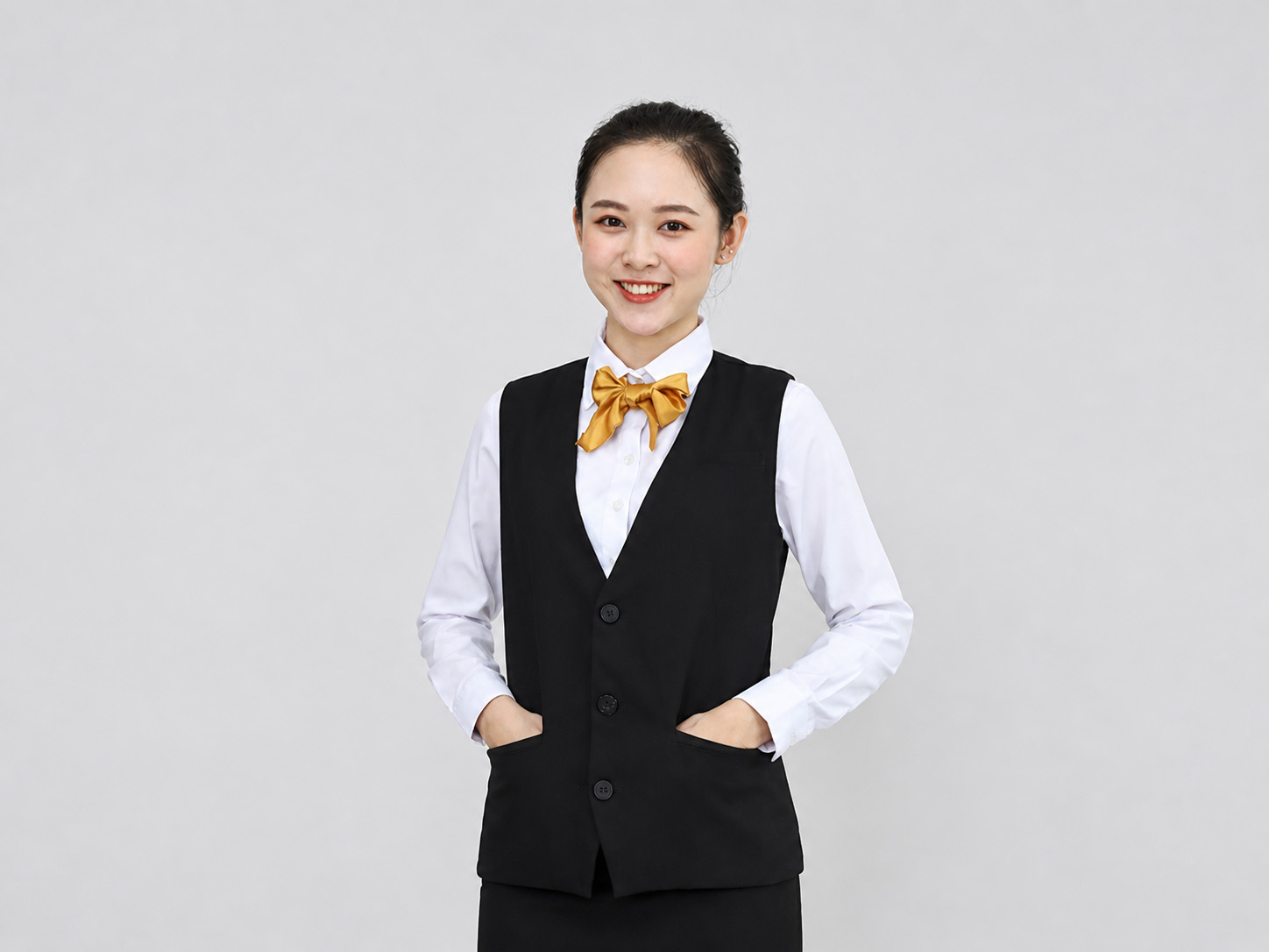 Mẫu áo gile đồng phục spa - dịch vụ cao cấp