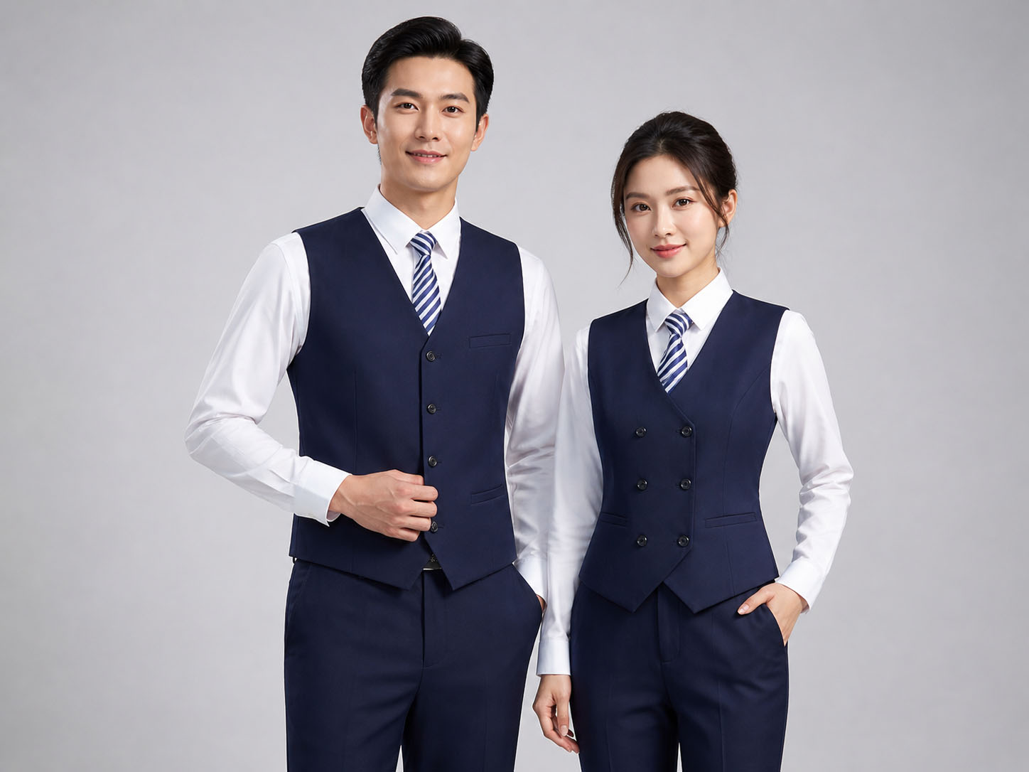 Mẫu áo gile vest đồng phục đẹp cao cấp