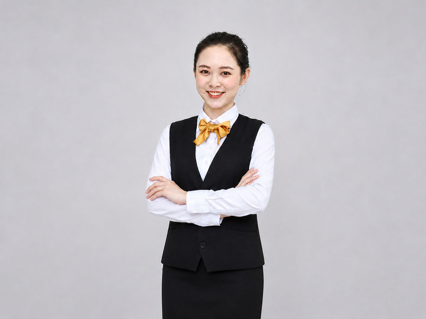 Mẫu gile vest đồng phục spa cao cấp