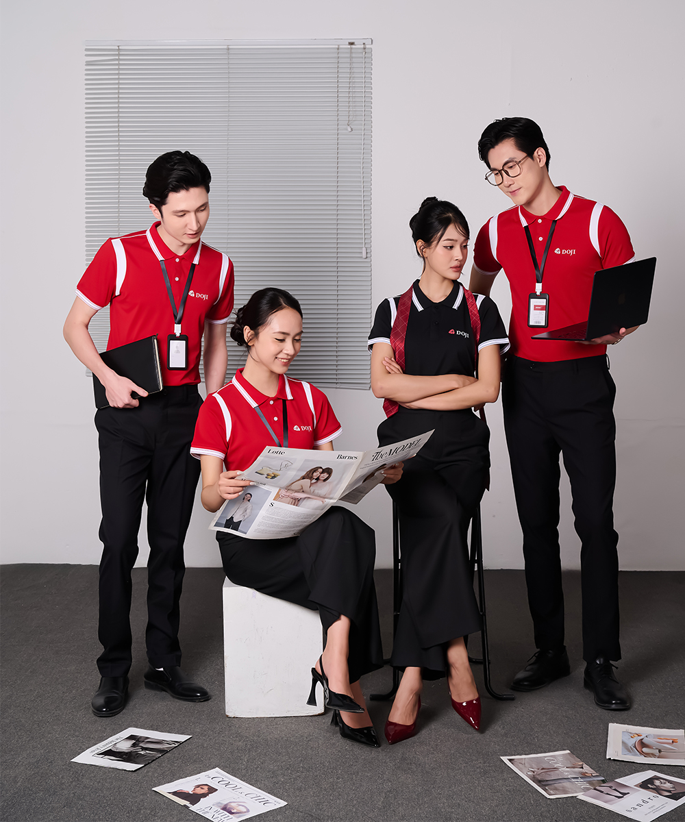 Mẫu Áo Polo Đồng Phục Công Ty DOJI Cao Cấp - Chuẩn Nhận Diện - Ảnh 2