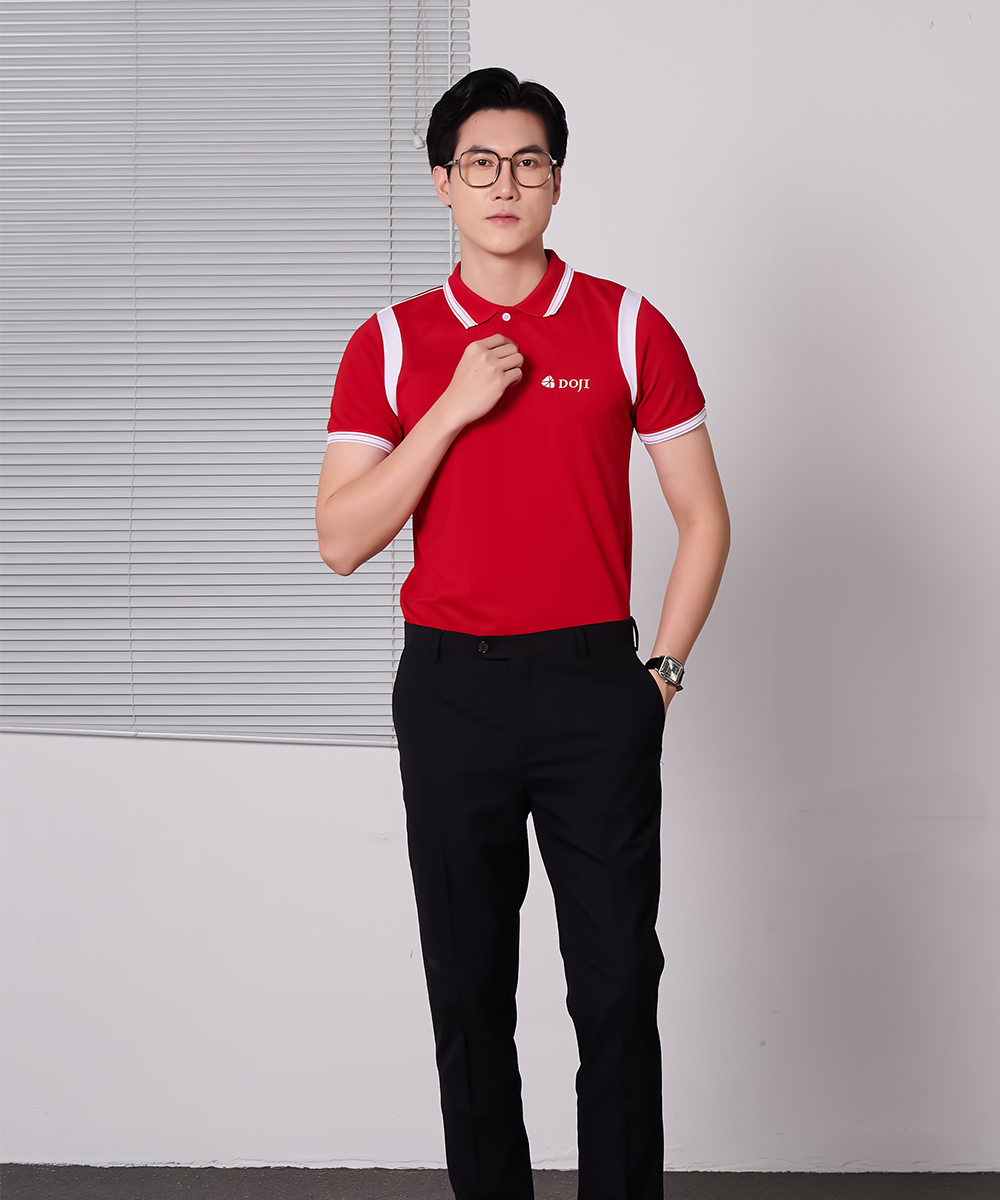 Mẫu Áo Polo Đồng Phục Công Ty DOJI Cao Cấp - Chuẩn Nhận Diện - Ảnh 4