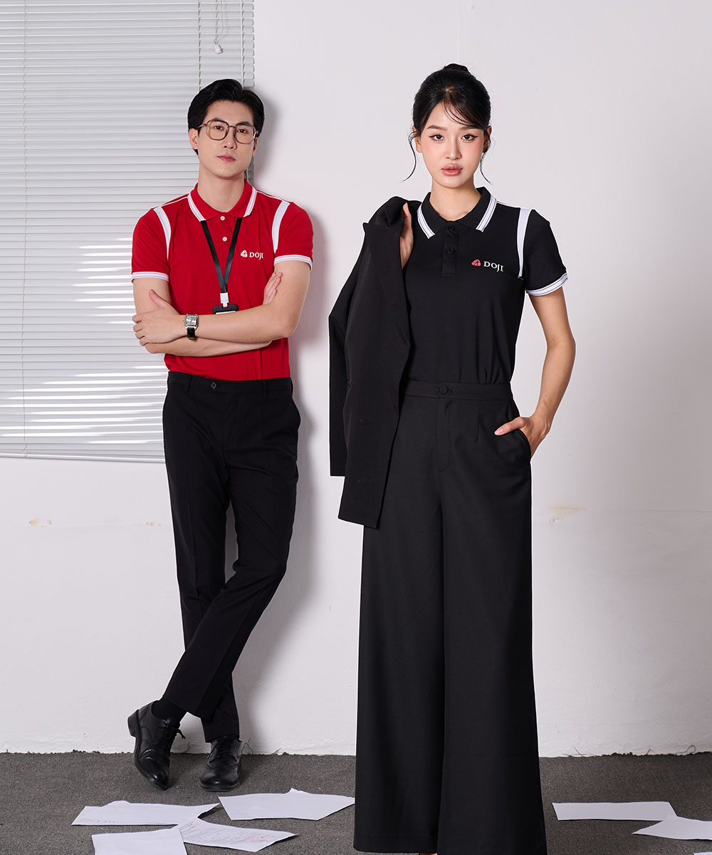 Mẫu Áo Polo Đồng Phục Công Ty DOJI Cao Cấp - Chuẩn Nhận Diện - Ảnh 3