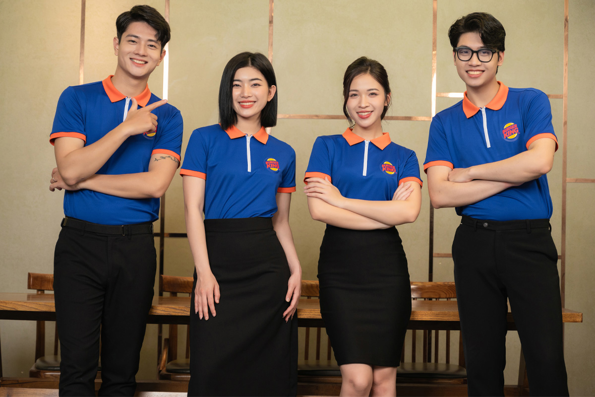 May Đồng Phục Nhân Viên Chạy Bàn Giá Tốt | Giao Nhanh 24H