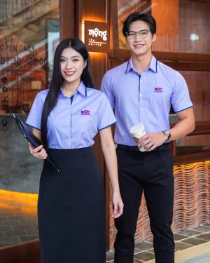 Mẫu Áo Sơ Mi Đồng Phục Công Sở Wizz Air Cao Cấp - Tư Vấn Miễn Phí