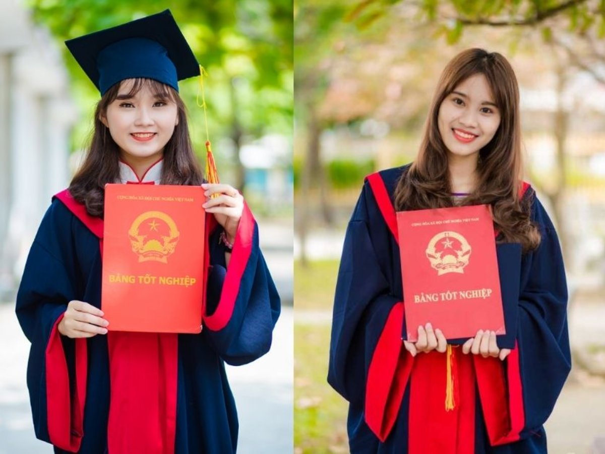 Áo cử nhân và áo tốt nghiệp PTNK ghi dấu khoảnh khắc trưởng thành