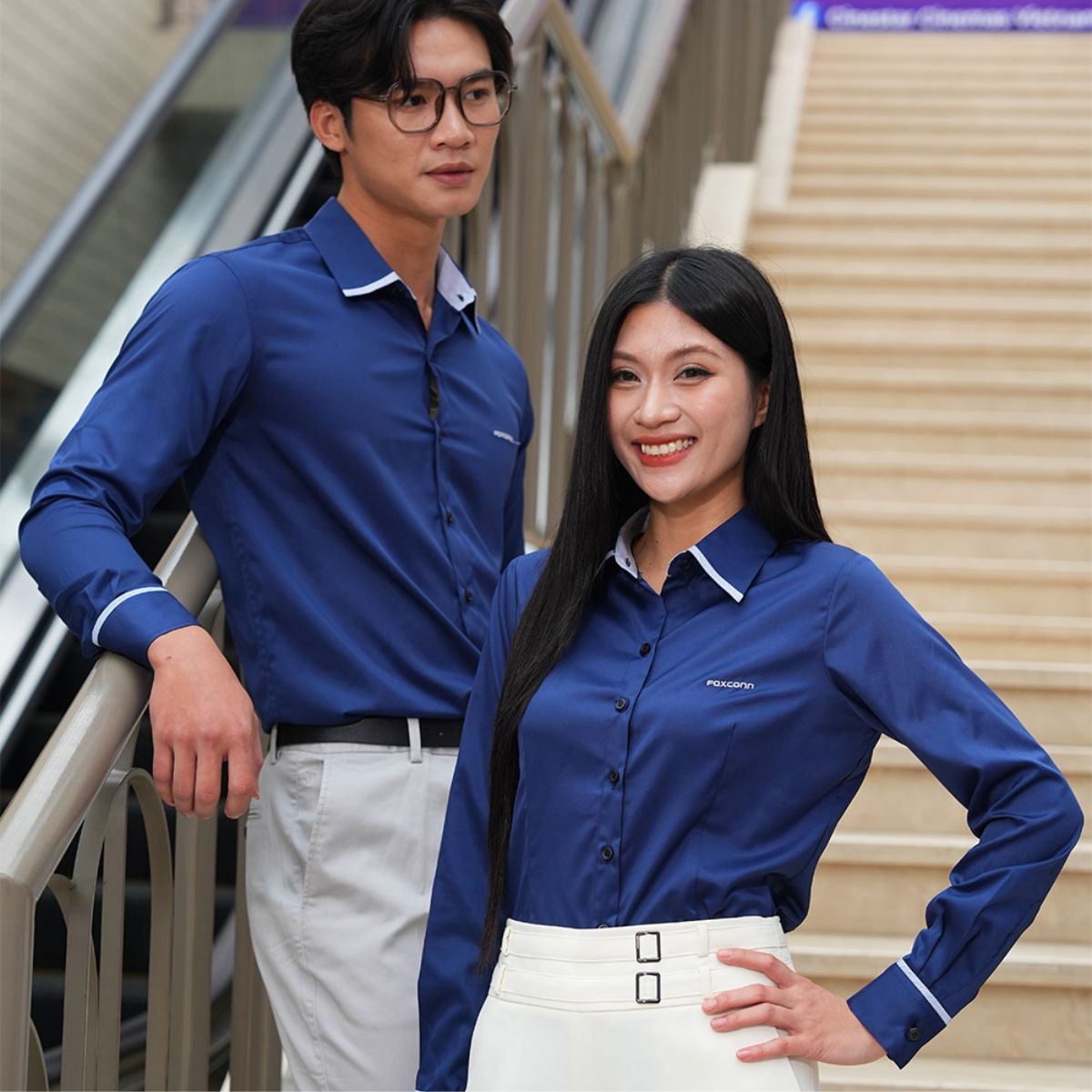 Áo sơ mi đồng phục chỉn chu, phù hợp môi trường công sở và giao tiếp khách hàng