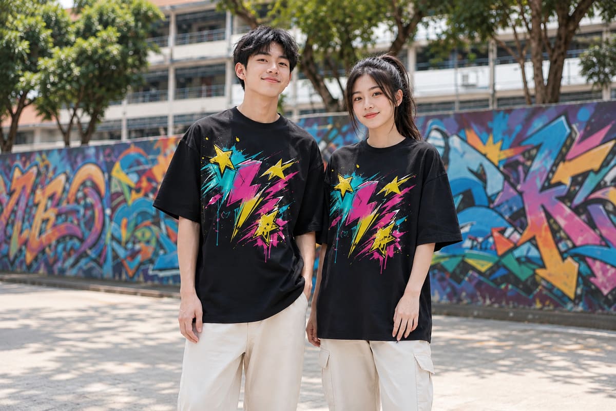 Áo lớp graffiti phù hợp với những tập thể muốn thể hiện sự phá cách