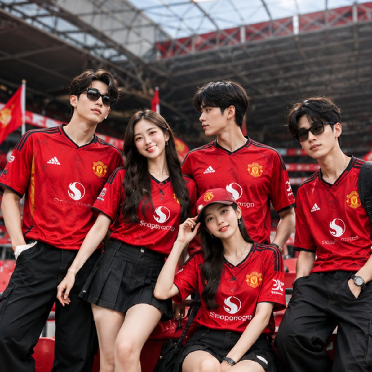 Áo nhóm đồng nhất màu sắc, form mặc thoải mái, tạo dấu ấn riêng cho fan club