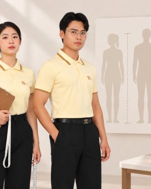 Bảng size nam nữ giúp chọn áo polo phù hợp theo chiều cao và cân nặng
