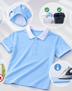 Bảo quản đúng cách giúp áo polo xanh giữ màu, form cổ và logo bền đẹp lâu hơn