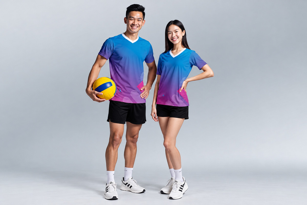 Đồng phục bóng rổ gradient nổi bật nhờ hiệu ứng chuyển màu