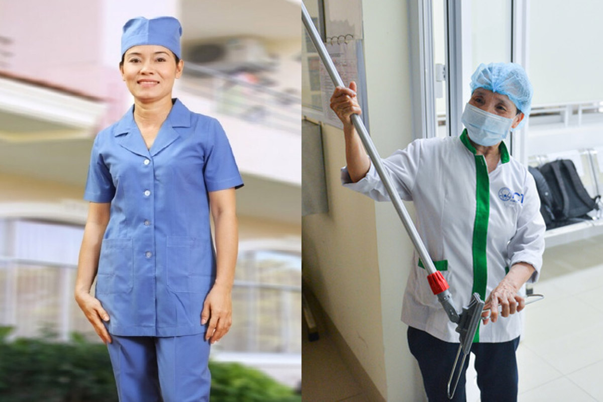 Đồng phục nhân viên vệ sinh cần đáp ứng các tiêu chí về chất liệu và thiết kế 